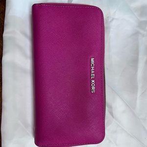Hot pink Michael kors wallet